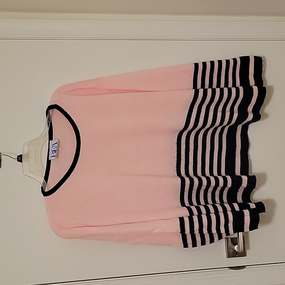 2pc Pink and navy sweater and slacks set in 3X - Picture 5 of 5